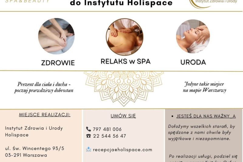 10 powodów, dla których warto wybrać bon do Instytutu Holispace